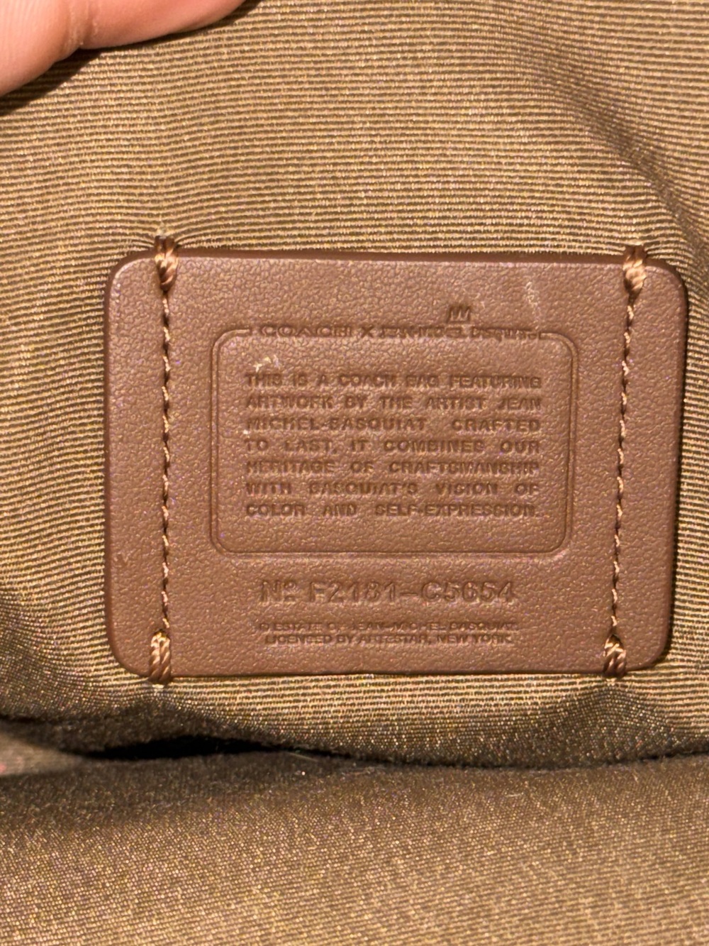 Coach x MICHEL JEAN BASQUIAT crossbody bag